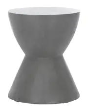 Safavieh Athena Indoor/Outdoor Modern Concrete Round 17.7in Accent Table