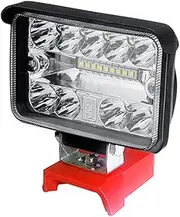 3 Inch LED Work Light for Milwaukee M18 20V Lithium Batteries Super Bright 180 Degree Rotation Jobsite Light