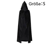 Hooded Cloak Unisex Adult Cloak With Hood Halloween Christmas Cloak Vampire Witch Cape Costume