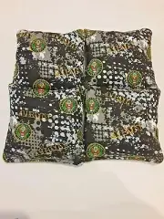 4 Cornhole Bean Bag Set USA Military Army BLK