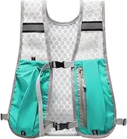 Running Vest - Breathable Workout Chest Pack with Reflective Hydration and Phone Holder for Hiking, Cycling, Outdoor Activities