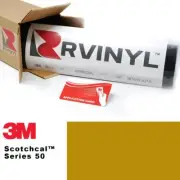 3M 50 Scotchcal Gold 54 Vinyl Film Craft Sign Plotter Decal Hobby DIY Sheet Roll