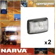 2 x Narva 10-33 Volt LED Front End Outline Marker Lamps White with Black
