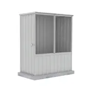 Absco Sheds 1.52 x 0.78 x 1.8m Zincalume Full Door Flat Roof Chicken Coop