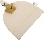 [BESPORTBLE] Newborn Hospital Hat 0-6 Months Newborn Baby Beanie Hat Light Yellow Cute Rabbit Ears Cotton Infant Cap for Boys and Girls Soft and Warm for Spring Autumn Winter Seasons