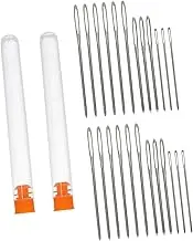 KOCKSHION Quilting Sewing Tools 18pcs Big Eye Needles Set Yarn Knitting Needles Stainless Steel Embroidery