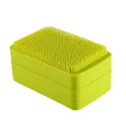 Travel Soap Container Shower Bath Brush with Lid Soap Holder for Camping Gym