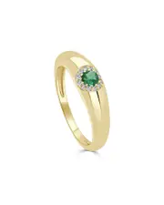 Sabrina Designs 14K 0.25 ct. tw. Diamond & Emerald Ring