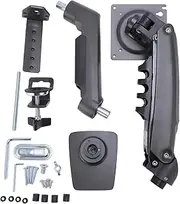 Monitor Arm Single for 17-30 Inch 4.4-19.8 Lb Computer Screen, Monitor Stand for Desk, Monitor Mount Height Adjustable, Home Office Monitor Mount with Clamp & Bases