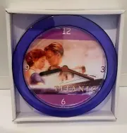 Titanic Purple 7" Novelty Wall/Desk Clock. New. Leonard Dicaprio,Kate Winslet