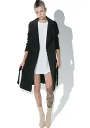 [Re Named] Darkness On My Mind Trench Coat