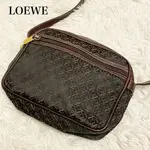 LOEWE 羅威 肩背包 ANAGRAM REPEAT 棕色 滿版 MERCARI 日本直送 二手