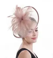 Fascinator Hair Clip Cocktail Hat Bowler Feather Flower Derby Kentucky Veil W...