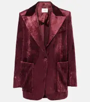 [Dorothee Schumacher] Dorothee Schumacher Oversized corduroy blazer AU 14 burgundy