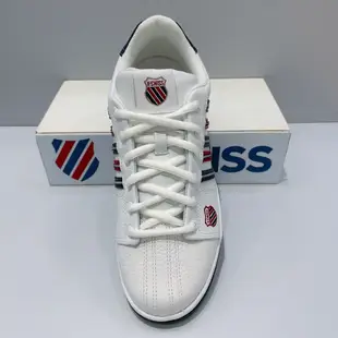 K-SWISS EADALL 男生 白 紅藍 皮革 舒適 運動 休閒鞋 01353194