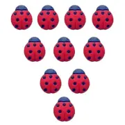 Ladybug Buttons - Bugs- Craft Sewing Scrap Shelly's Buttons and More