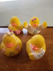 4 piece Get Well Soon set Rubber Ducks 277064