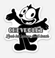FELIX THE CAT Sticker, Look But Please Don’t Touch