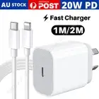 20W USB-C Fast Charger PD Power Adapter for iPhone 14/13/12/11 Pro Max XR XS 8 7