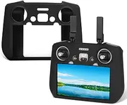 Silicone Case Cover for DJI Mini 4 Pro RC Drone Accessories Scratch-Resistant Anti-Drop Protective Cover Sleeve for DJI Mini 4 Pro RC 2 Remote Controller-Black