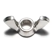 5/16"-24 x 1-1/4" 18-8 Stainless Steel Fine Thread Wing Nuts (6 pcs.)