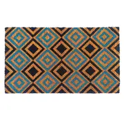 New Diamonds PVC Backed Coir Doormat - Entry Mat, Welcome Mat, Door mat, Non Slip, Anti Slip, Front Door, Waterproof, Durable
