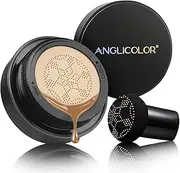 Anglicolor Mushroom Head Air Cushion CC Cream,Full Coverage Concealer,Face Makeup Foundation Long Lasting,CC Cream Makeup Base Primer Even Skin Tone (#05 Sand, 30ml)