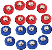 Parliky 32pcs Mini Shuffleboard Equipment Board Game Rolling Beads Sliding Balls Steel Shuffleboard Beads Plastic