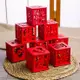 中國風創意喜糖盒 回禮盒糖果盒 中式婚禮紅色木質鏤空喜糖盒 (0.8折)