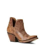 Ariat Ladies Hazel Naturally Distressed Brown Snip Toe Booties 10040395