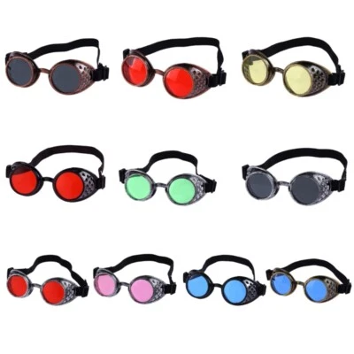 Steampunk Cybers Goggles Glasses Victorians Goggles Halloween Cosplays Costumes