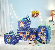 Idea Nuova Paw Patrol 4 Piece Storage Solution Set with Pop Up Hamper, Collapsible Storage Trunk and 2 Nestable Storage Bins