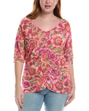 Johnny Was Plus Gloriana Mesh T-Shirt