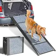 Dog Car Ramp for Medium & Large Dogs, XL Pet Stairs Ramp with Anti-Slip,71"x 20" Extra Long and Wide Dog Steps for Dogs Up to 250LBS for High Bed,Trucks,Cars and SUV (Extra Wide Dog Ramp)