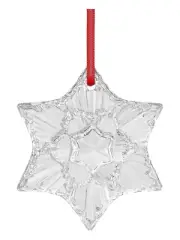 Baccarat 2813874 Crystal Christmas Annual Snowflake Ornament 2020 MSRP $110