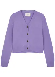 Lisa Yang Marion Cashmere Cardigan - Purple - 1 1