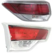 Tail Light Set for Toyota Highlander 2014-2016, Inner and Outer, Halogen, Left