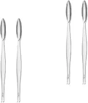 Alipis Sets Stainless Steel Crab Forks Metal Seafood Forks Crab Cracker Tool for Easy Seafood Eating Pcs