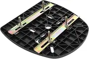 NOLITOY 1 Set Motorcycle Rear Box Mounting Plate Heavy Duty Base for Luggage Rack Sturdy Material with Vibration Reducing Strips Secure Fastening Screws for Motorbike Tail Trunk Accessory