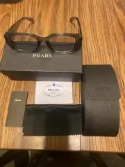 Prada Sunglasses PR07YS 20-143 50mm Silver/ Light Grey Gradient Lens