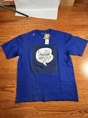 UNIQLO x Roy Lichtenstein Blue Tee T Shirt Size M “I…I’ll Think About It!”