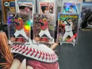 Gabriel Moreno 2023 Topps Chrome Rookie Refractor + Base + 1988 Diamondbacks
