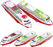 5Pcs Pull Back Ship Colored Model for Educational Decorative Desktop Ornament Random Style Safe Material for Enhanced Parent Interaction