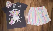 My Little Pony - T-Shirt & Shorts - Girls Size 5 - New With Tags