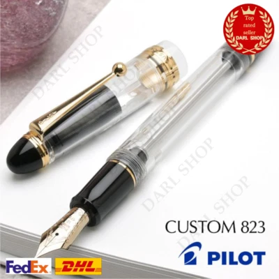 Pilot Namiki CUSTOM 823 Plunger Type Transparent Clear Broad FKK-3MRP-NC-B