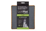 Lickimat Soother Tuff Slow Feeder Mat for Dogs Orange