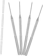 OFFIGAM 4 Pcs Clay Needle Tools Ceramic Polymer Clay Sculpting and Carving Tools for Ceramic Pottery Sculpture and DIY Craft Projects