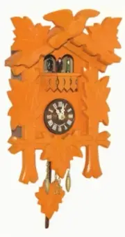 Kuckulino Black Forest Clock with quartz movement and cu.. TU 2018 PQ orange NEW