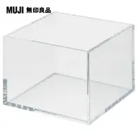 在飛比找PChome24h購物優惠-【MUJI 無印良品】可堆疊壓克力盒.桌上型.中/約8.4x