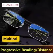 KLASSNUM Intelligent Multifocal progressive reading glasses for men women near a
